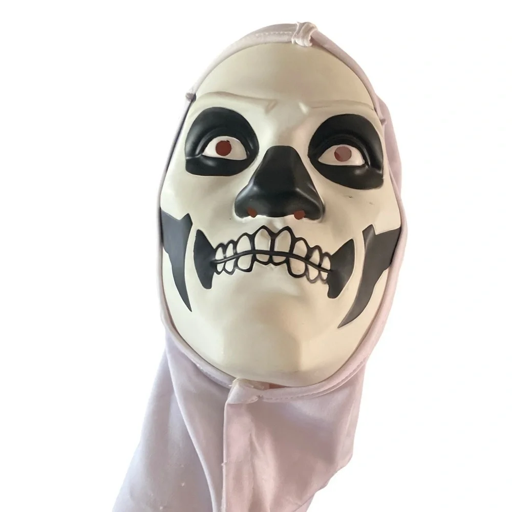 Spirit Halloween Grim Reaper youth Costume Black spooky haunted ghoul scary Mask - Picture 9 of 11